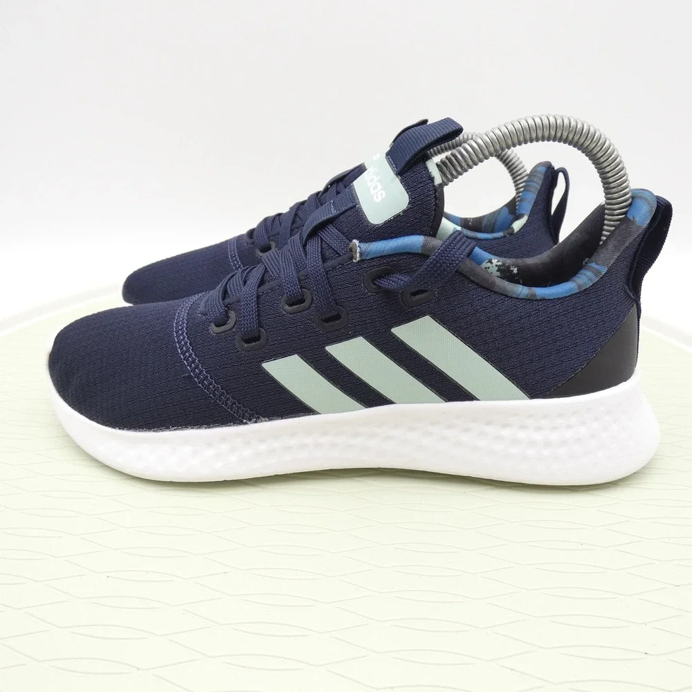 Adidas Puremotion Navy Mint Green Camo Running Shoes FX7759 Womens Size 6.5
